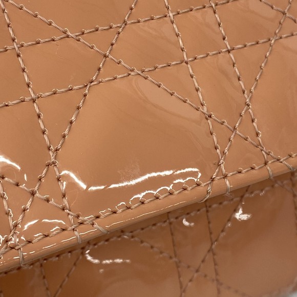 Christian Dior Cannage Long Wallet Enamel Pink - Picture 8 of 12